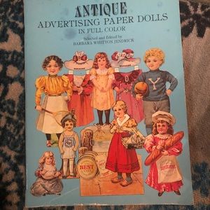 Advertising paper dolls book